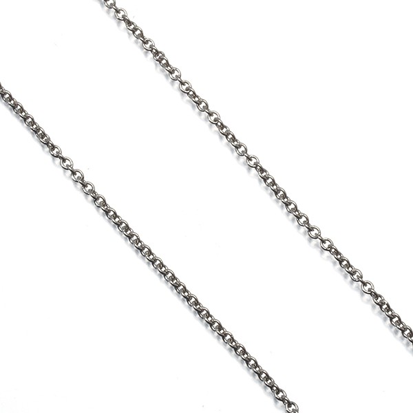 Auth Tiffany&Co. Chain Necklace 40cm 950 Platinum