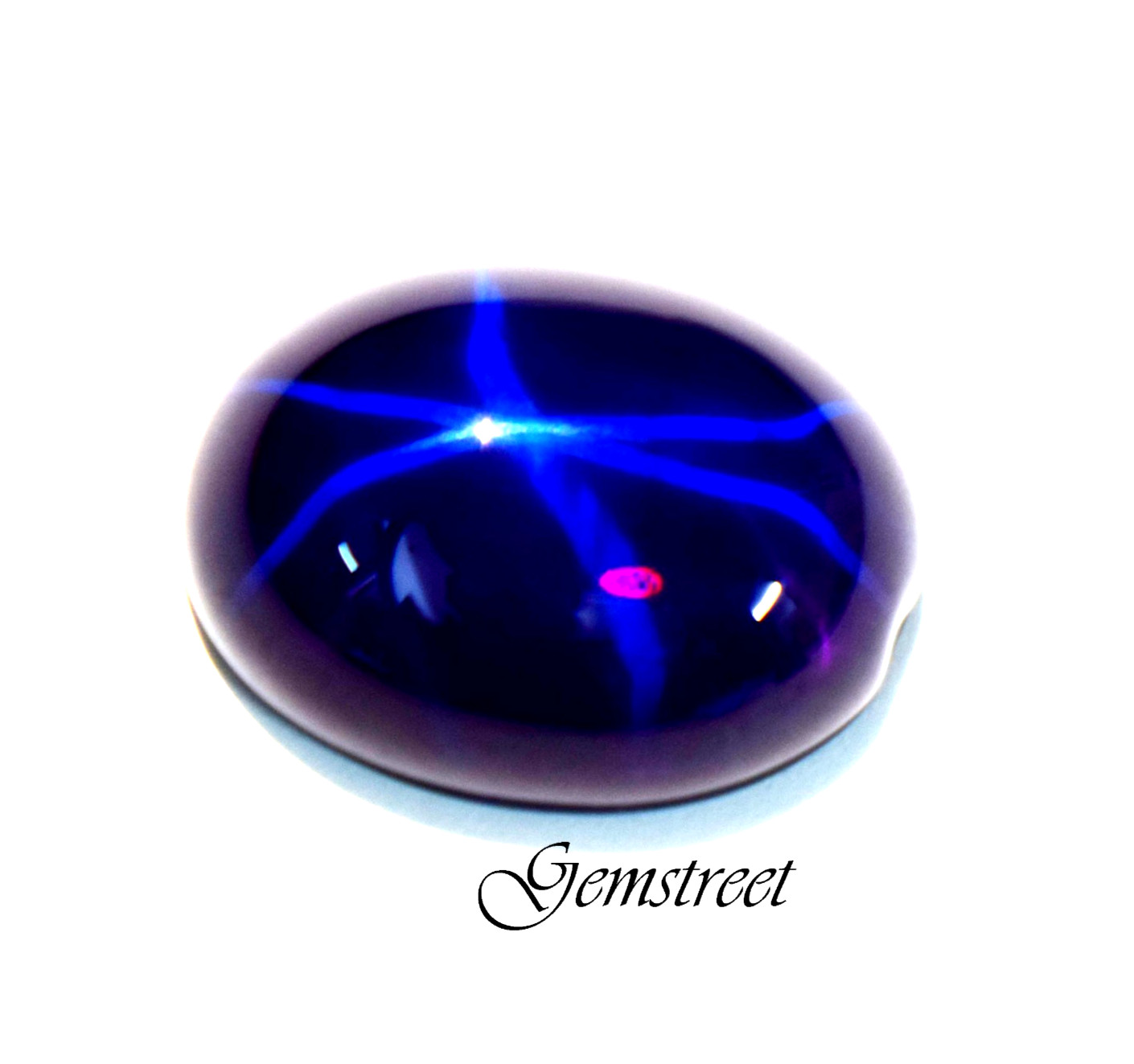 Ceylon Purple Star Sapphire 27.10 Ct 6 Ray Cabochon Cut Certified Loose Gemstone