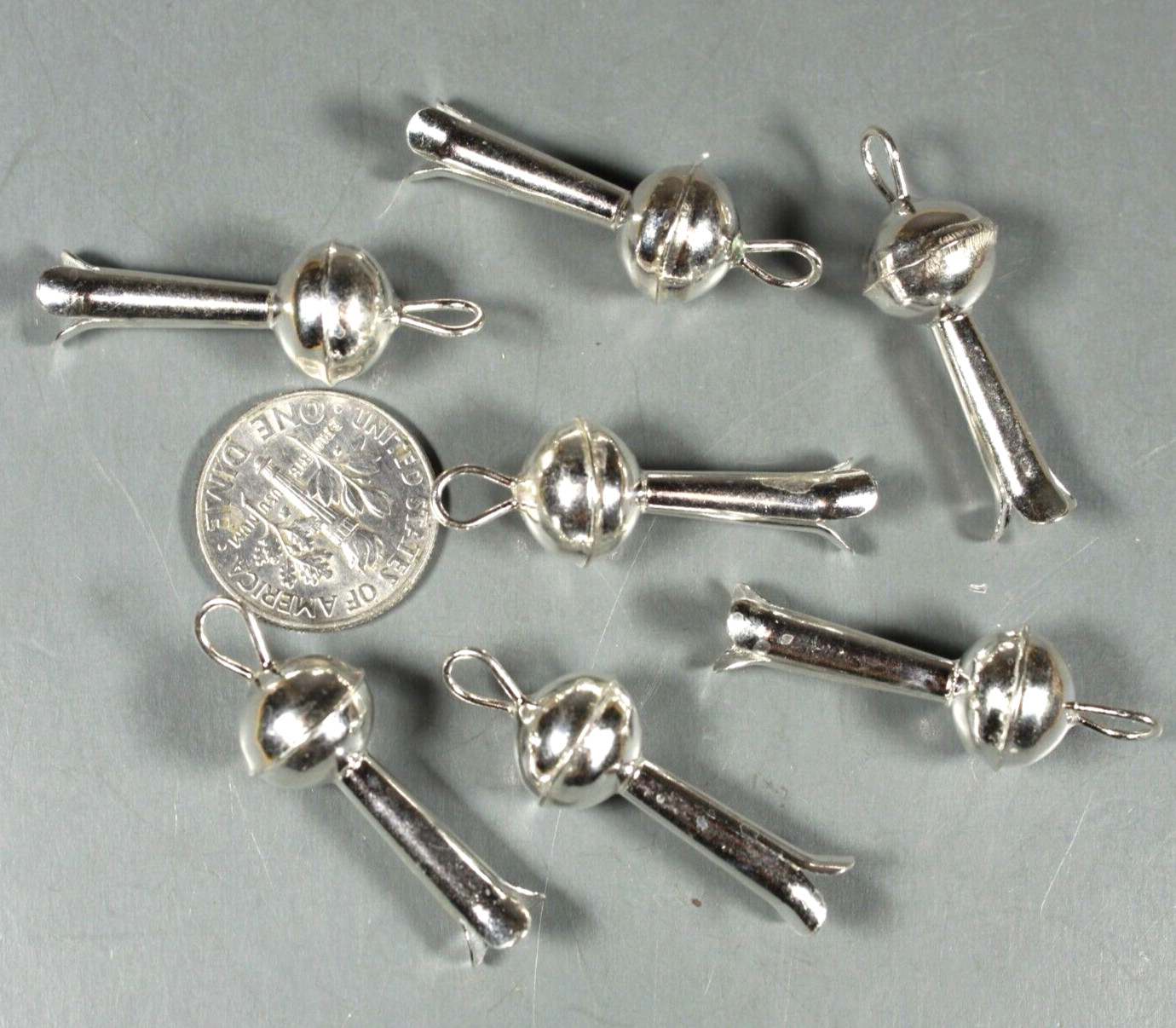 Squash Blossom Bench Beads Sterling Silver