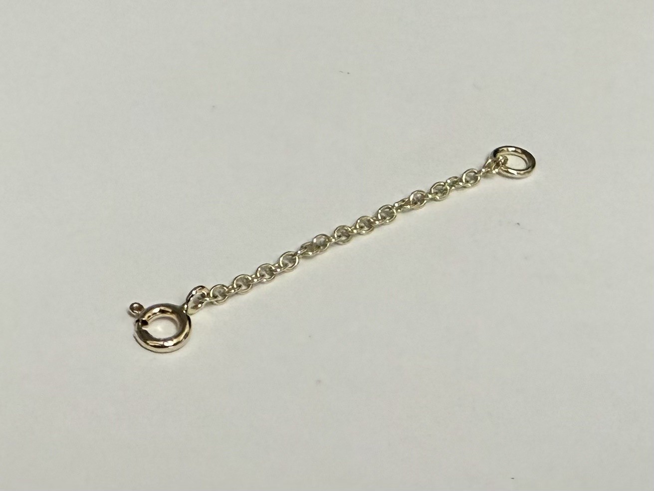 9ct HEAVY Gold Extender Safety Chain 1 x Bolt Rings MULTI LENGTHS FREE POST
