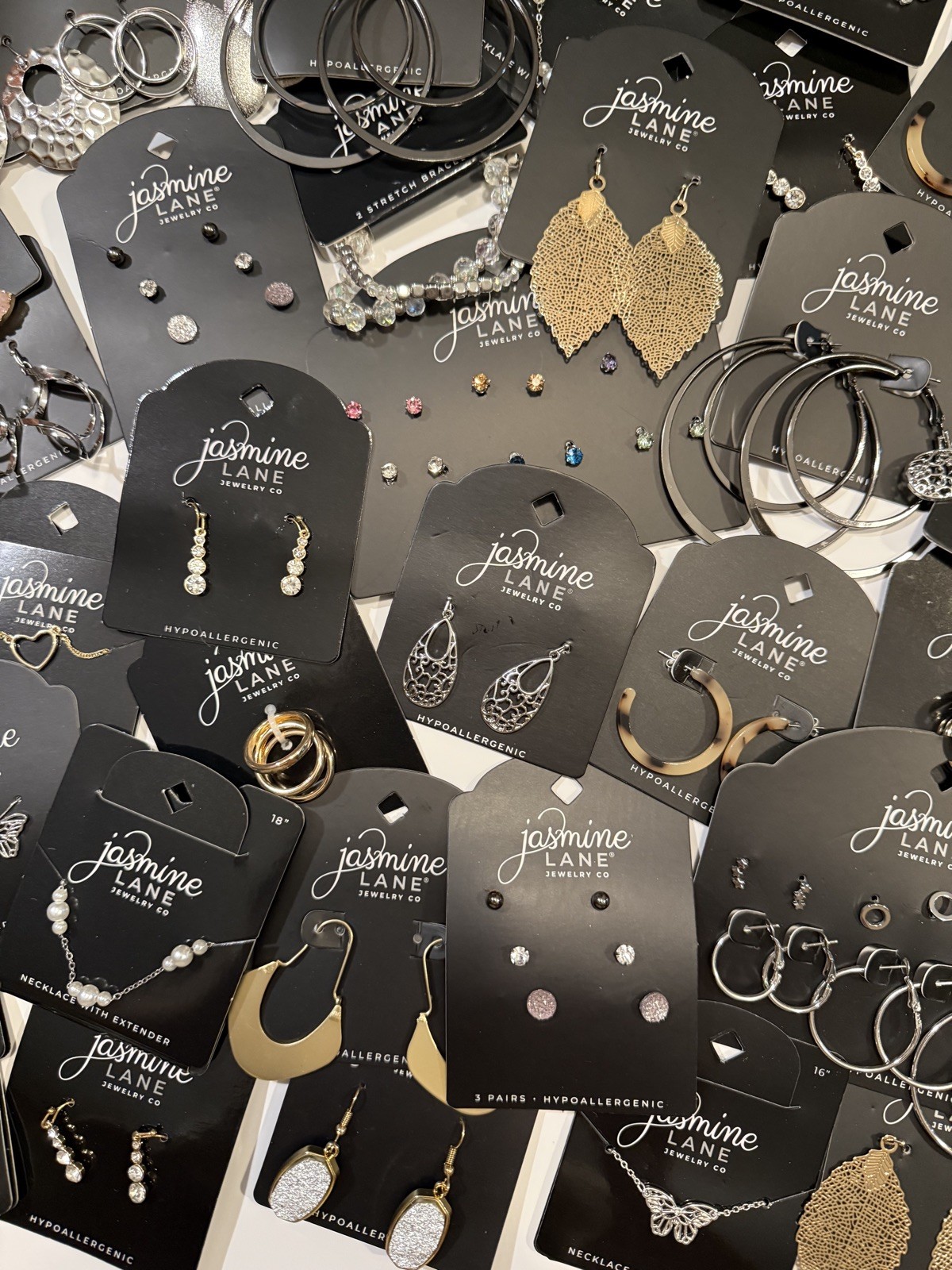 100pc Jewelry Lot Wholesale Earrings Boutique Reseller Bulk Assorted Styles