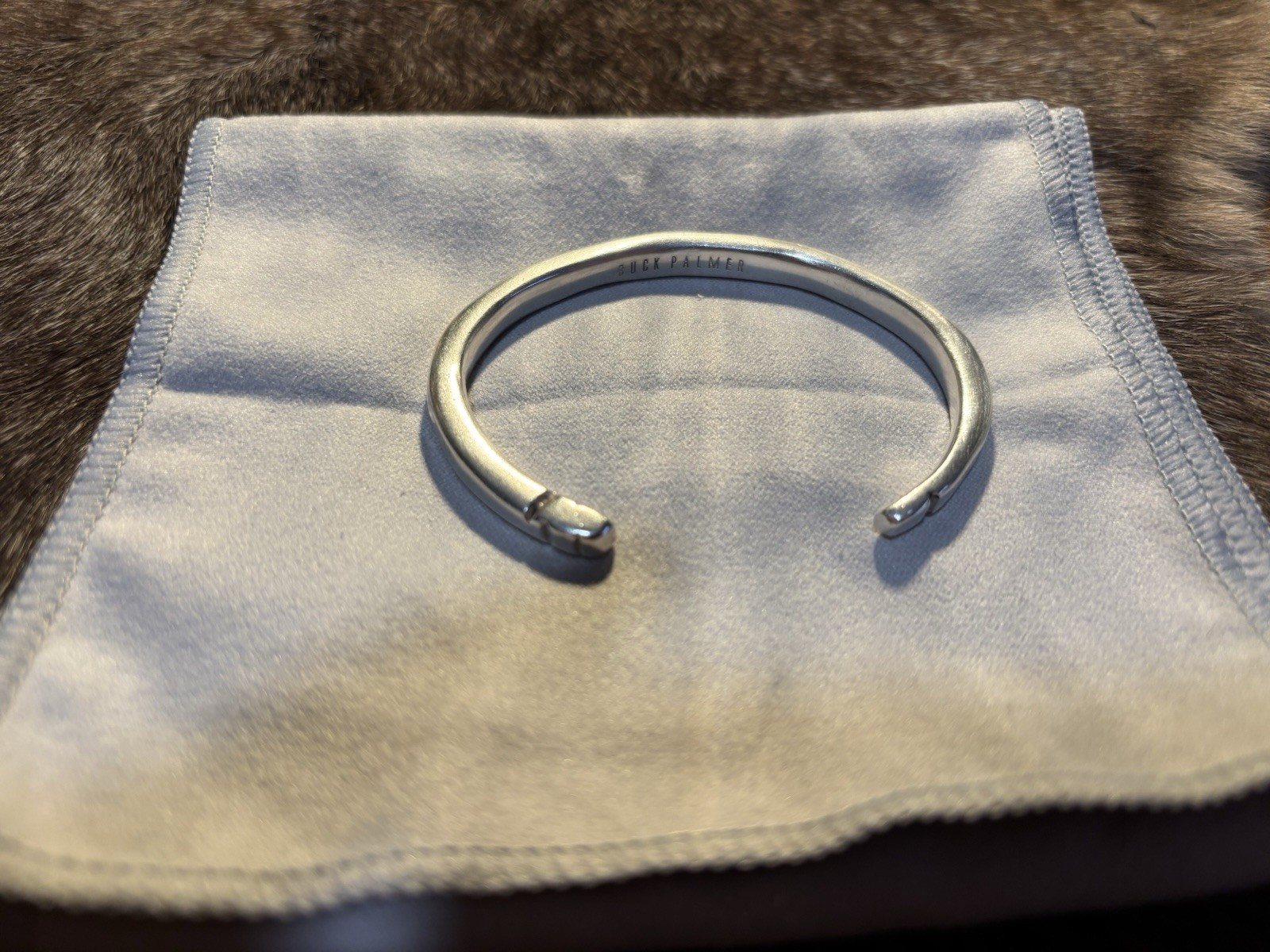 Buck Palmer Men’s Classic Buck Cuff Large Sterling Silver