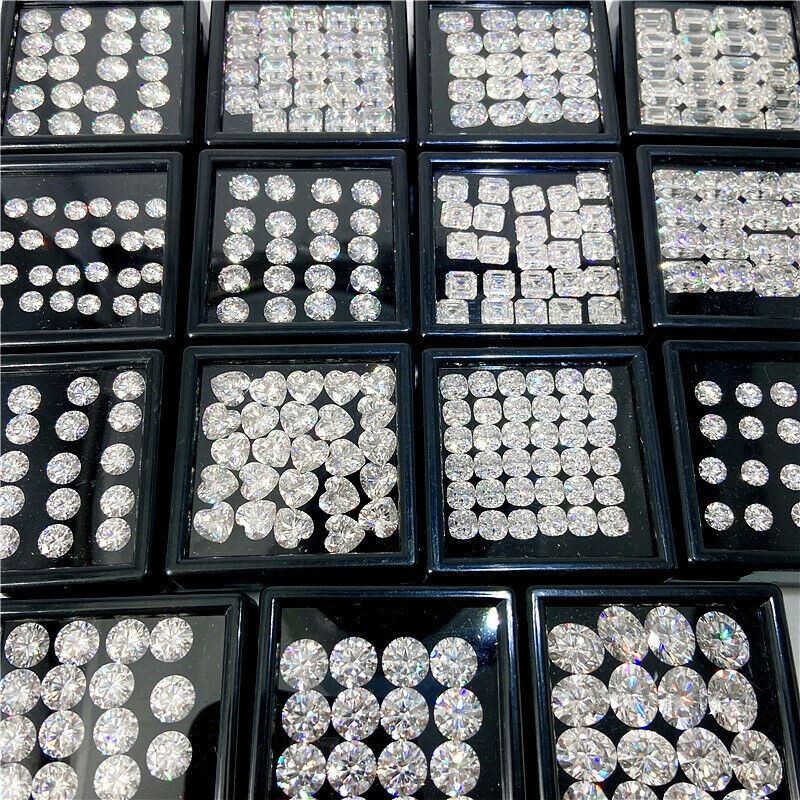 GRA Certified Loose Moissanite Stones D VVS1 All Sizes