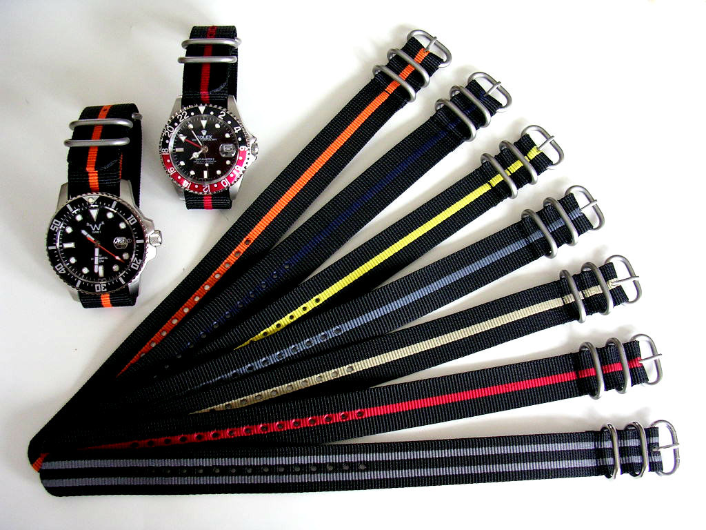 1pc NATO ® watch band strap Heavy Premium Nylon G10 Military UTC Pilot IW SUISSE