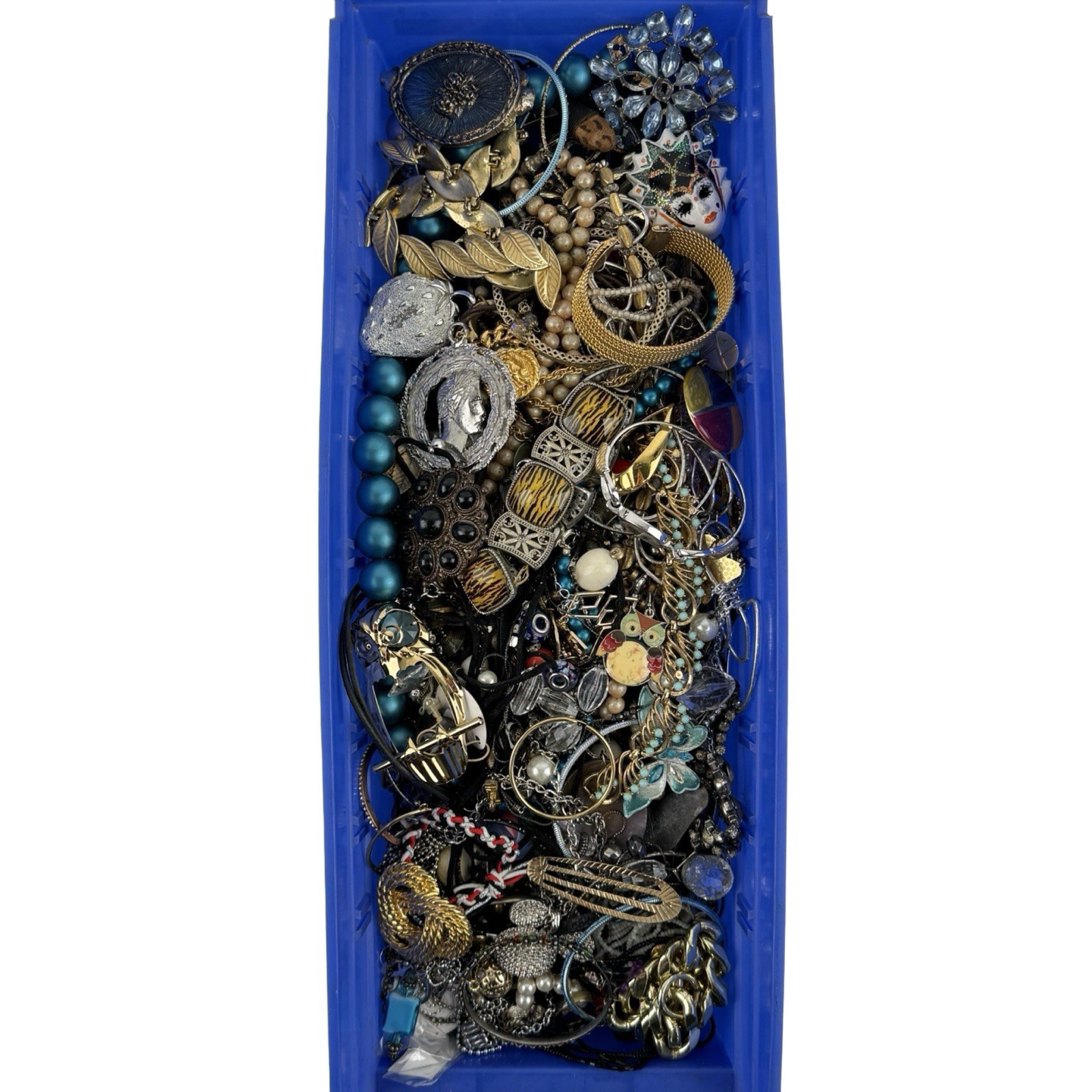 10 Pound Unsorted Tangled Jewelry Vintage Modern Wear Junk Treasure Hunt
