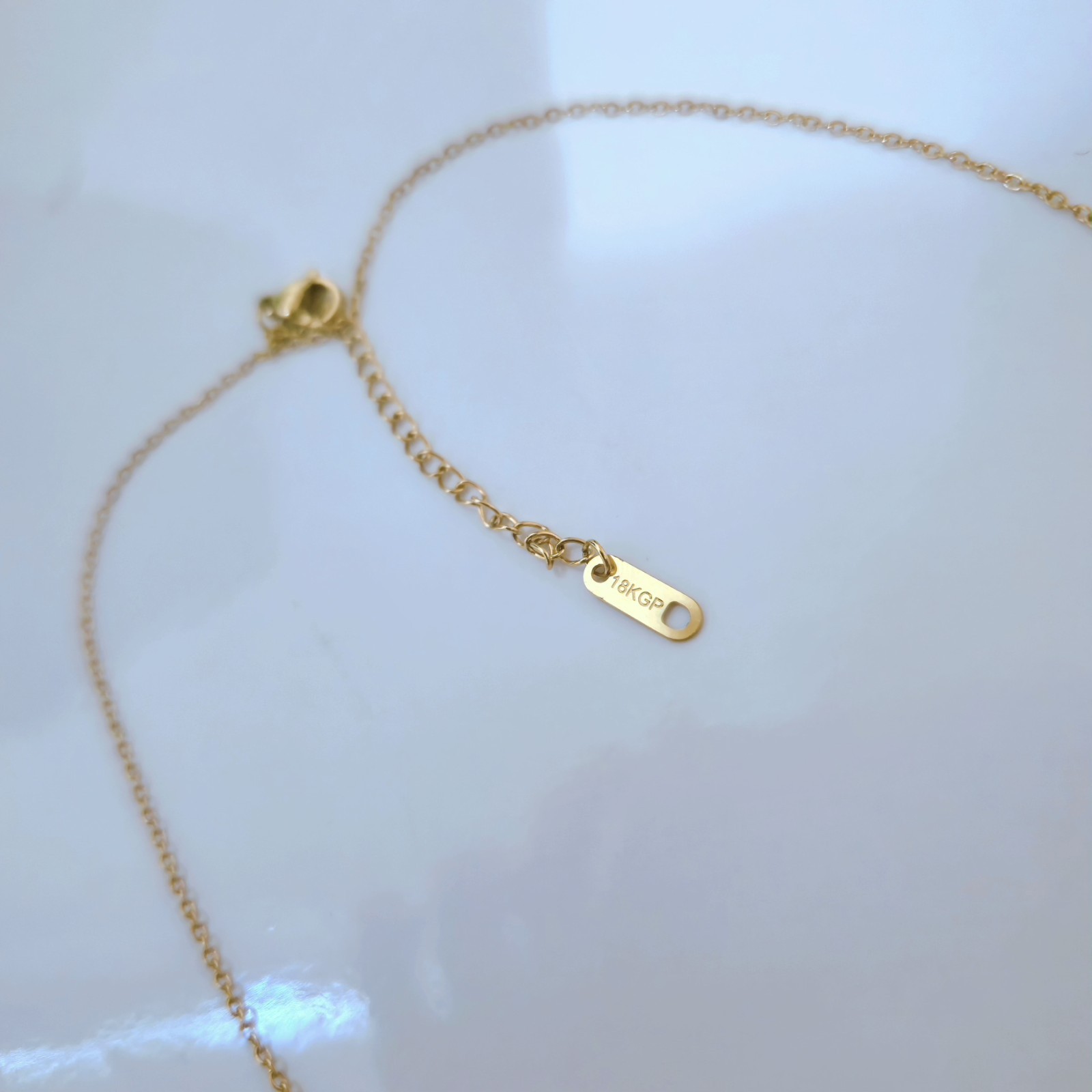 Trendy Y Necklace – 18K Gold Plated V-Front Drop – Women Jewelry B005
