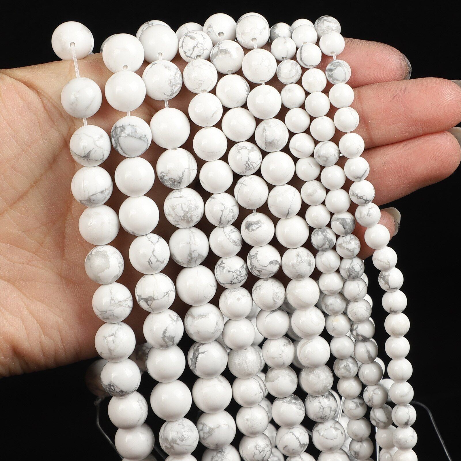 Natural Gemstone Round Spacer Loose Beads Jewelry Making 4mm/6mm/8mm/10mm/12mm