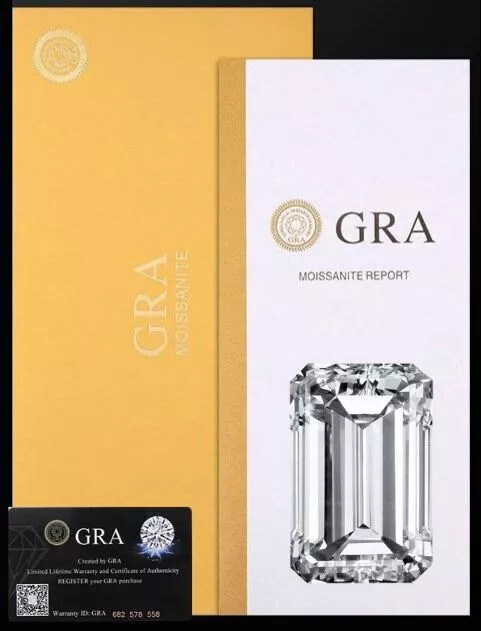 US 2-14mm GRA Certified Loose Moissanite Emerald Cut Stones D VVS1 All Sizes