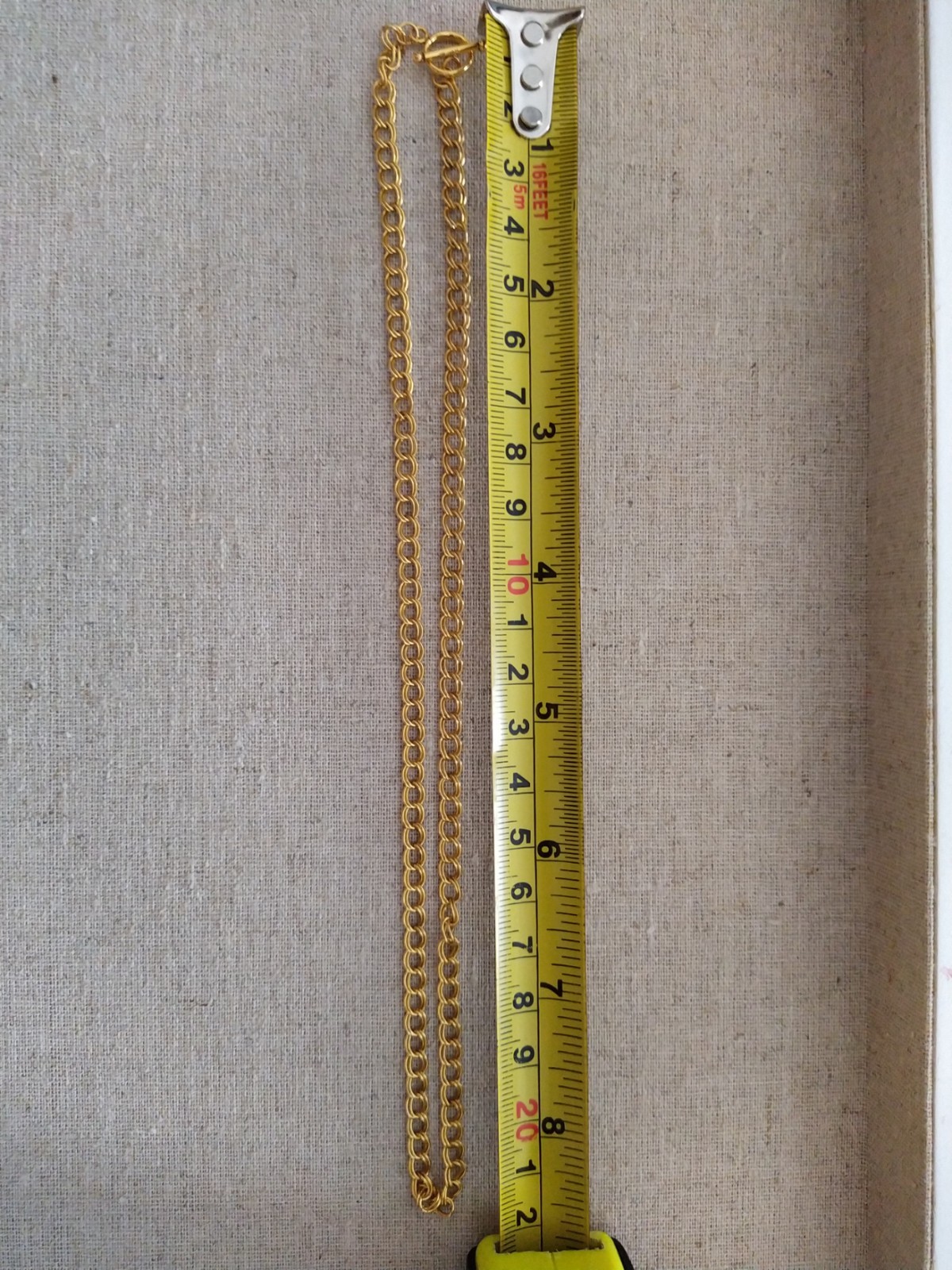 14ct Rolled Gold Double Curb Toggle T-Bar Necklace Worn Twice 7g approx light
