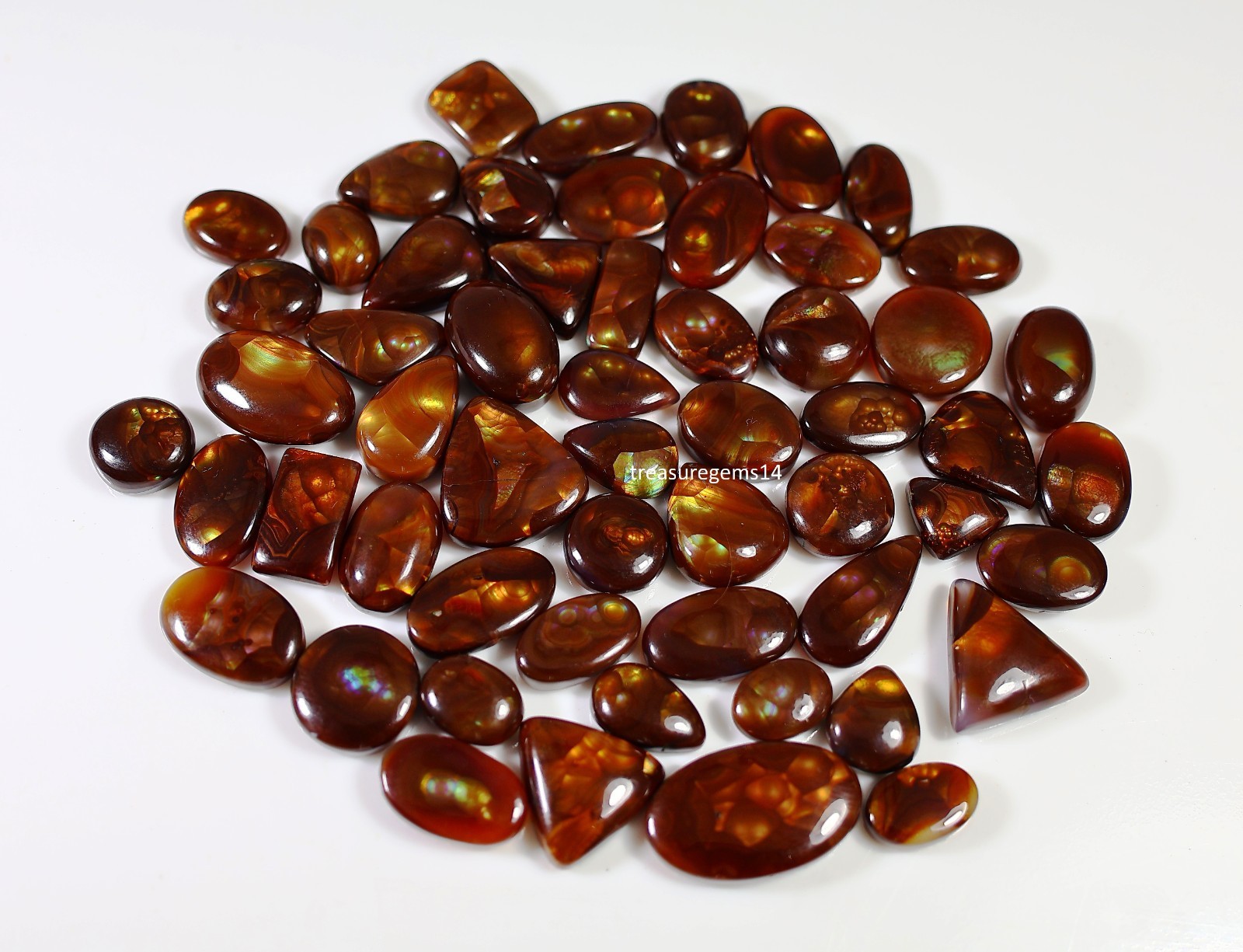 Natural top quality mexican fire agate 15 Ct Wholesale Lot Cabochon gemstone
