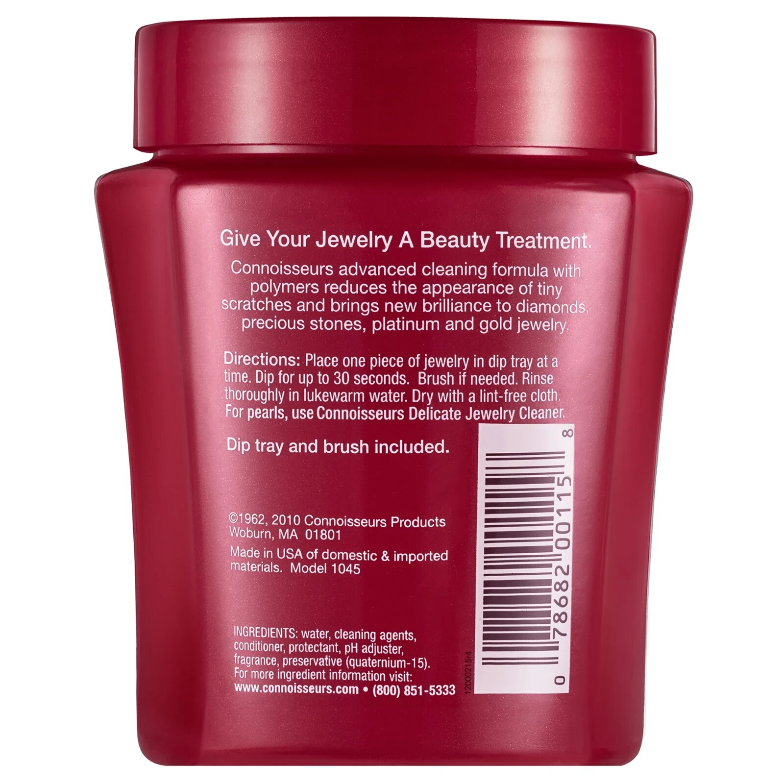 Connoisseurs Fine Jewelry Cleaner 8oz – Gold, Diamond, Platinum & Gemstones