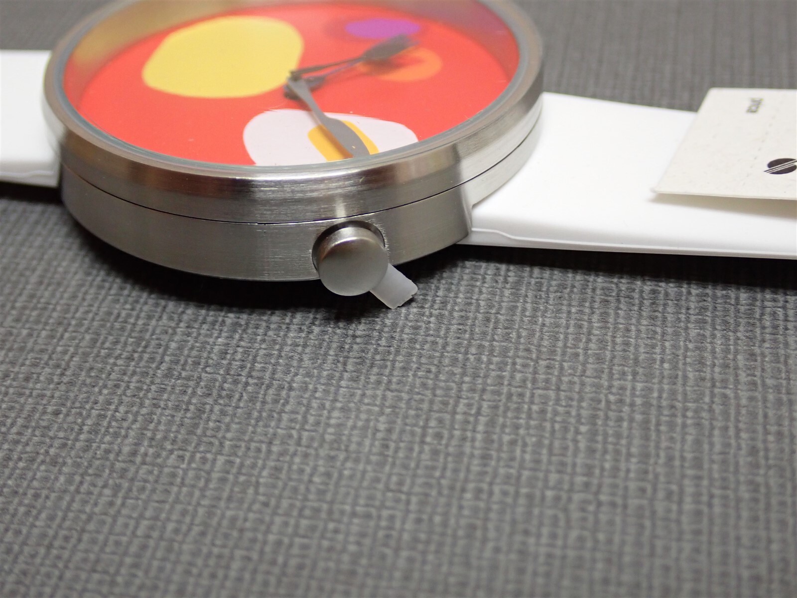 NEW Projects Watches PJT-7590 Breakfast 40mm White Silicone Band Watch