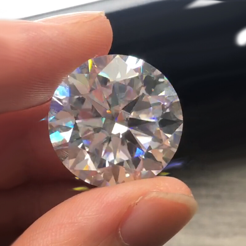 GRA Certified White D Color Loose Moissanite VVS1 Round Cut for Jewelry Making