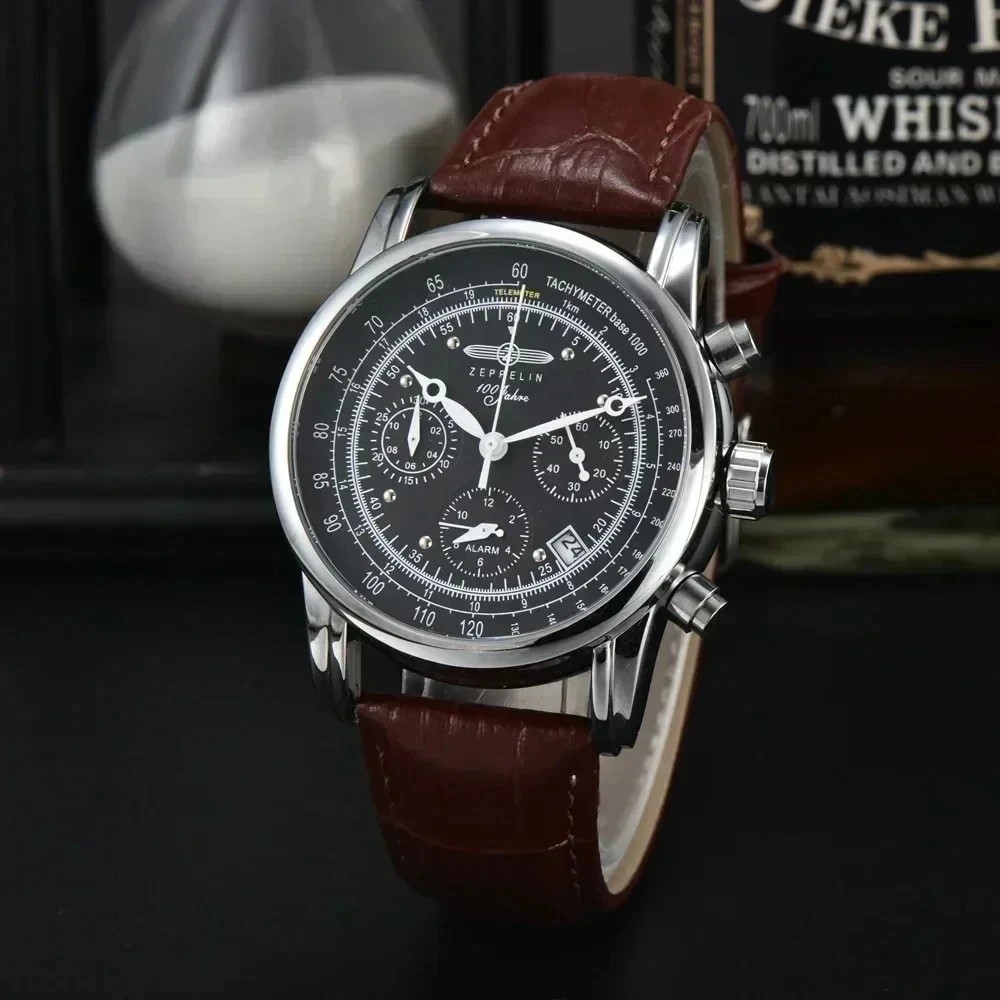 2026 Luxury Zeppelin Airship Men’s Retro Business Date Gift Commemorative Watch