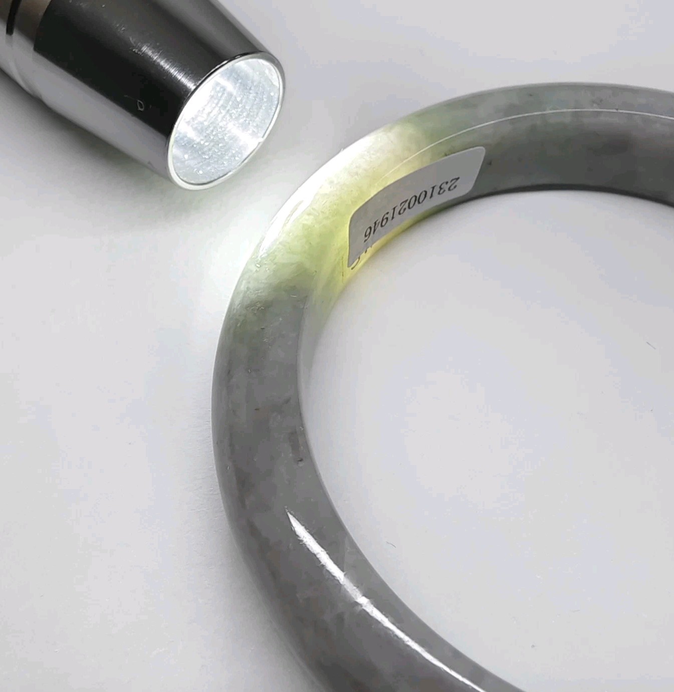 Certificated Green Jade Bangle/Bracelet 57mm Natural Jadeite 天然绿色玉手环镯子 翡翠A货