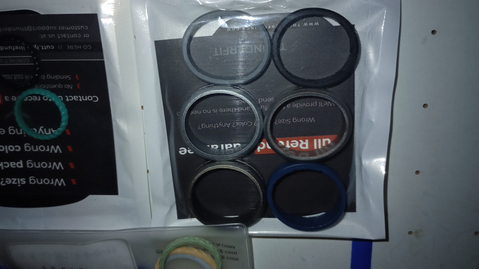 Lot of more than 50 Men & Women Silicone Wedding Bands Rubber Rings