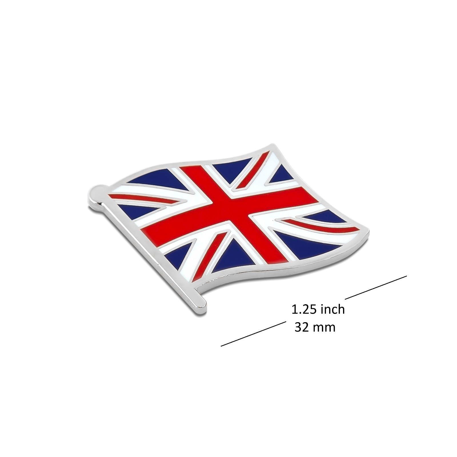 UK British Union Jack United Kingdom Enamel Lapel Pin with Magnetic Backing