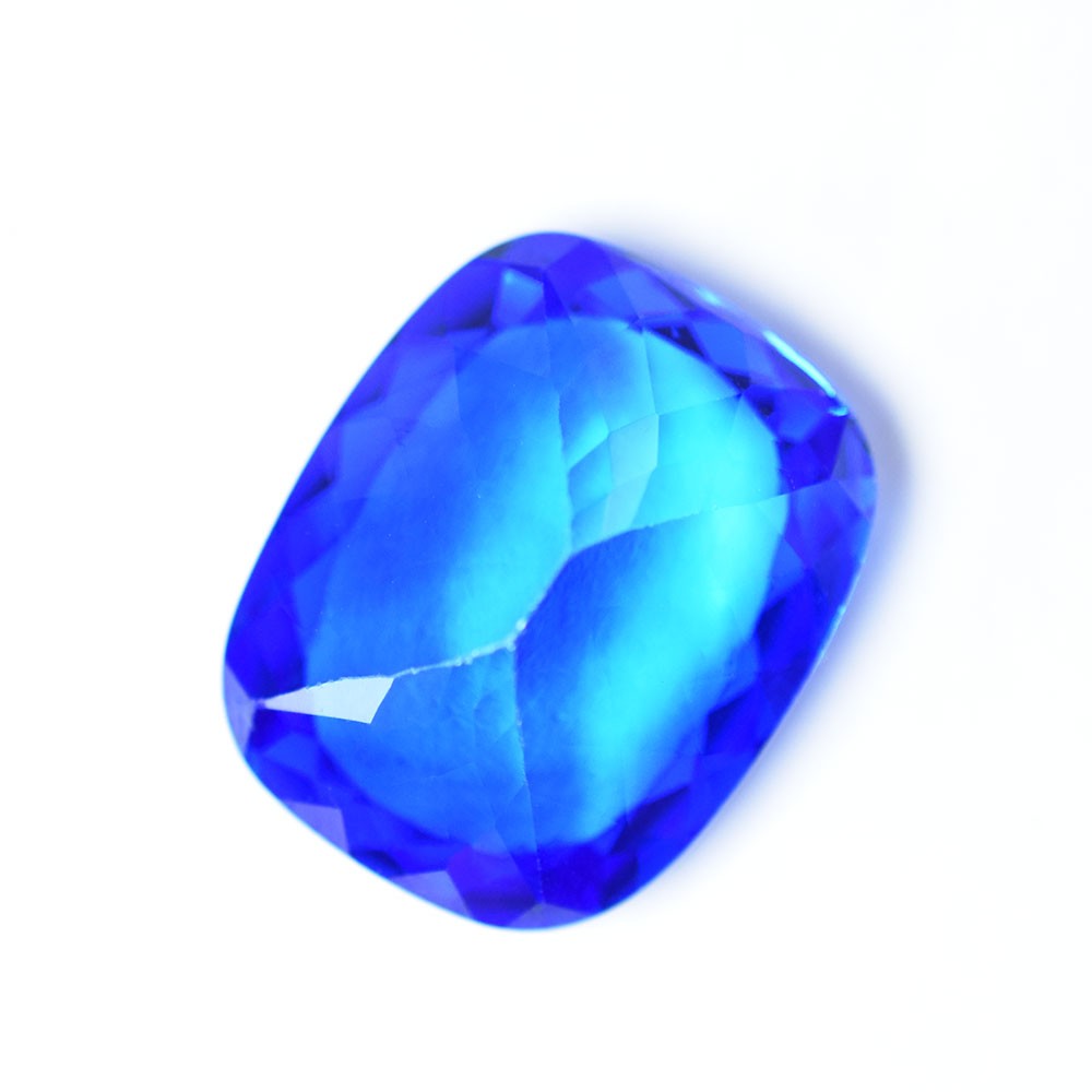 CERTIFIED Natural Blue Tanzanite 17 Ct Cushion Cut Flawless Loose Gemstone