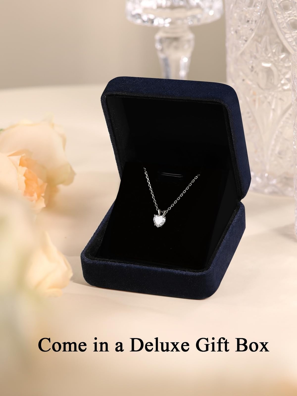 CYW Genuine Sapphire/Emerald/Ruby/Moissanite Necklace for Women, Really Authe…