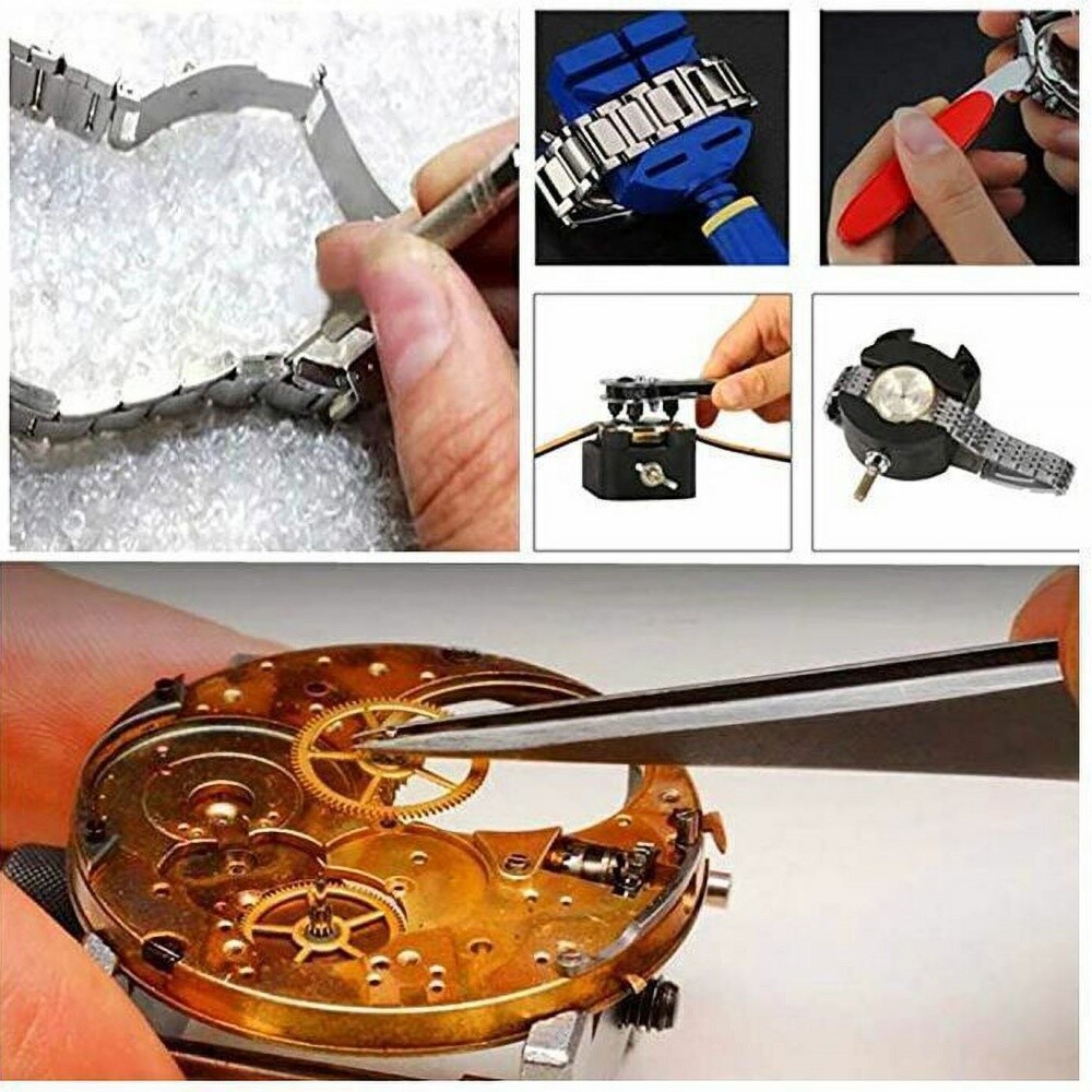 Watch Repair Kit 147 PCS Watch Battery Replacement Tool Kit Watch Remover Tool