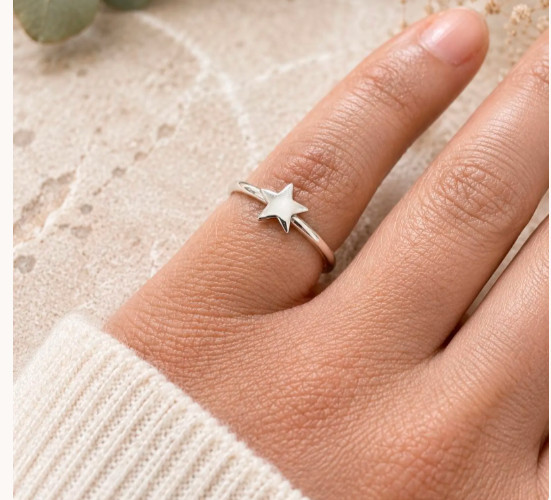 Band Heart Handmade Silver Ring, 925 Sterling Silver, Dainty Silver Ring,