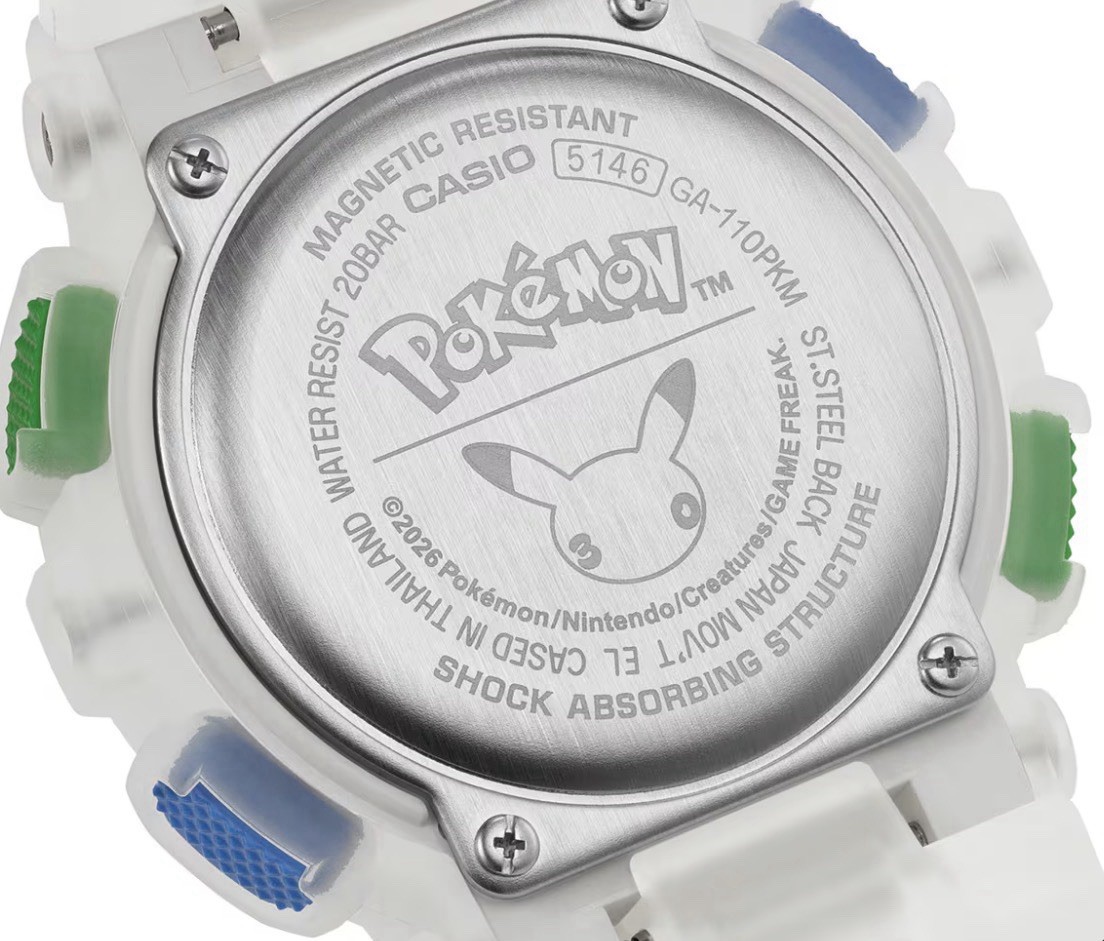 CASIO Pokémon x G-SHOCK GA-110PKM-7ACR 30th Anniversar! SHIPS NOW IN HAND 🔥