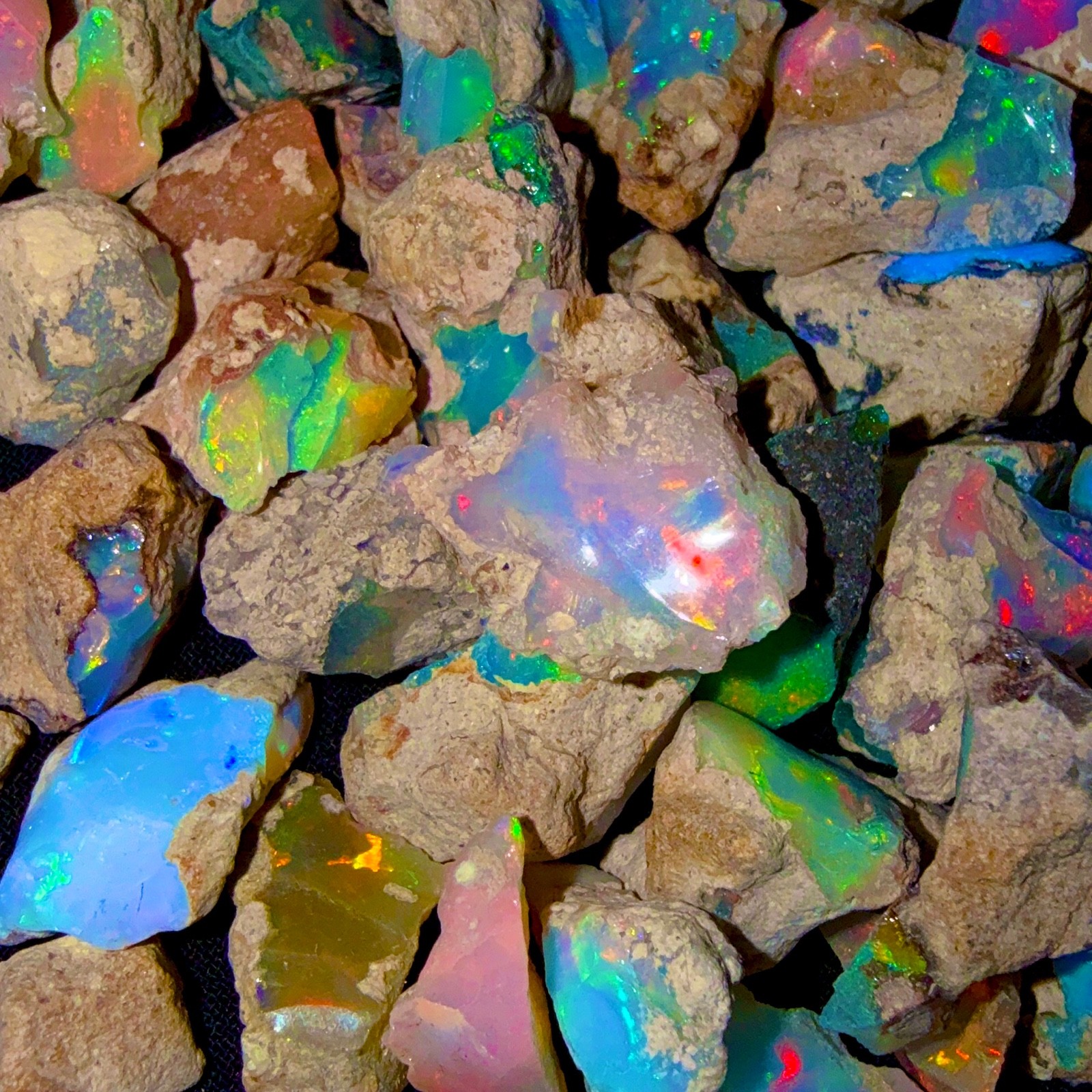 Opal Rough Lot 20 Pieces AAA cut grade rough Natural Ethiopian Welo Dry Opal Raw