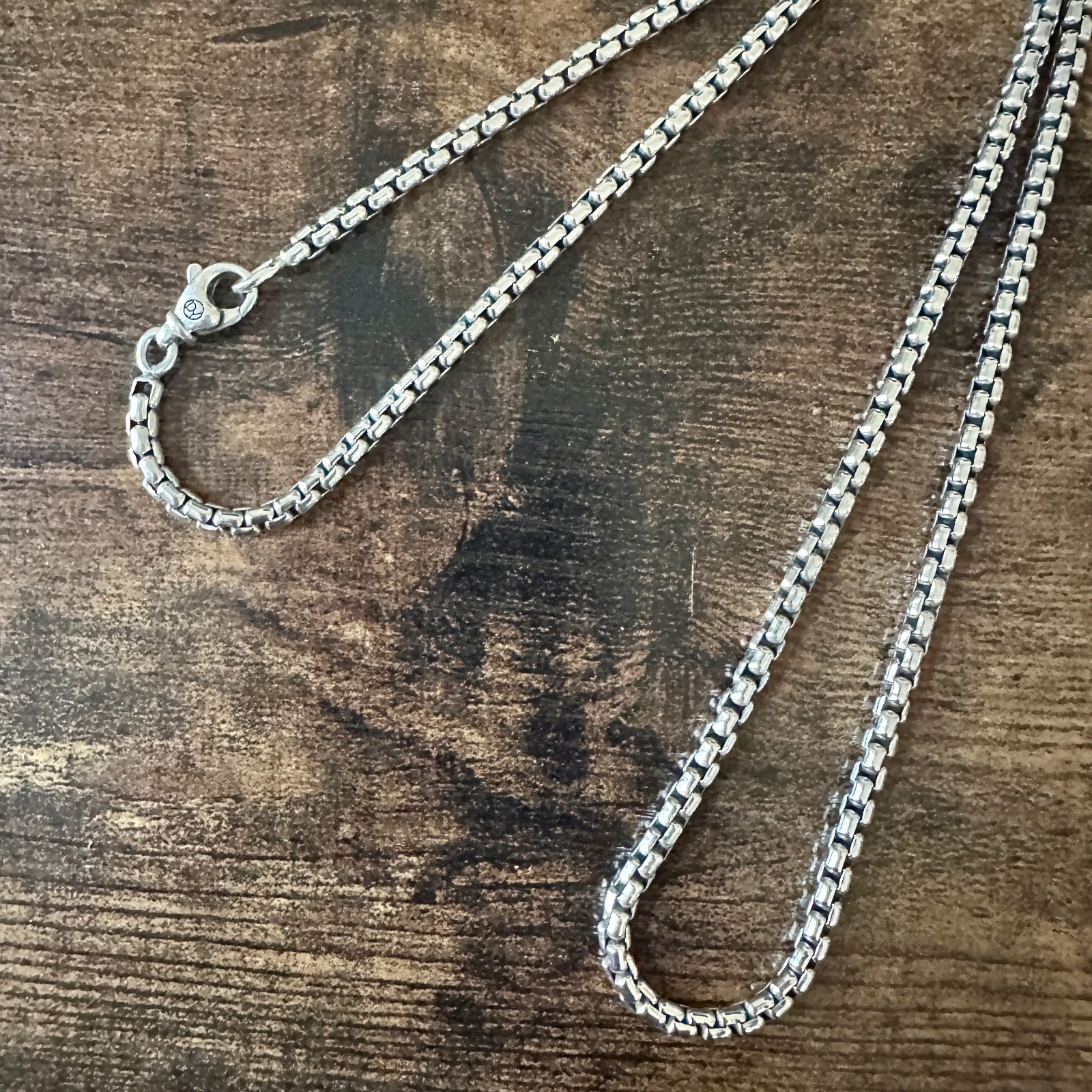 David Yurman Medium Box Chain Necklace – 3.6mm – 22″ – FREE SHIPPING