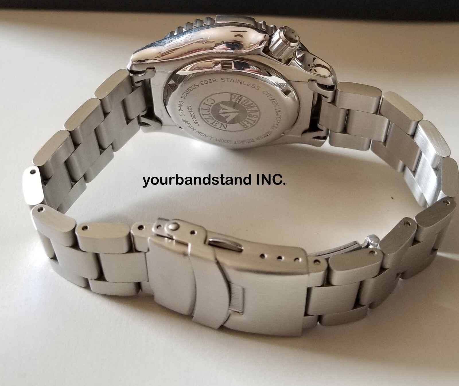20mm Curved End Stainless Steel Bracelet For Citizen NY0040- 09w 17l 50w 09ee