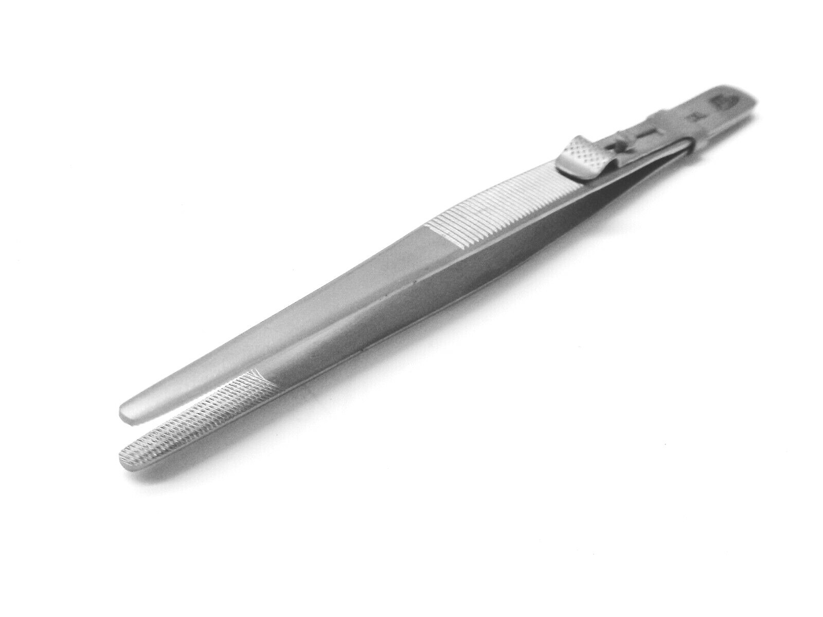 Diamond Tweezers Large Blunt Tip XXL Slide Locking for Colored Gemstones Beads