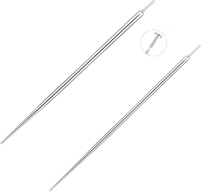 10pc Titanium Ear Insertion Taper Threadless Flat back Tool Labret Earrings Stud