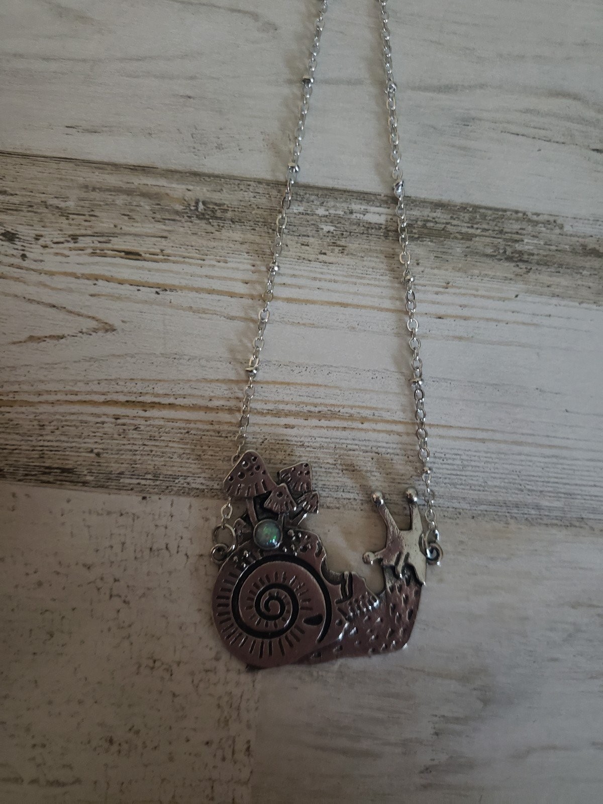 Snail necklace skull mushrooms jewelry pretty cute cool gift hippie fashion love