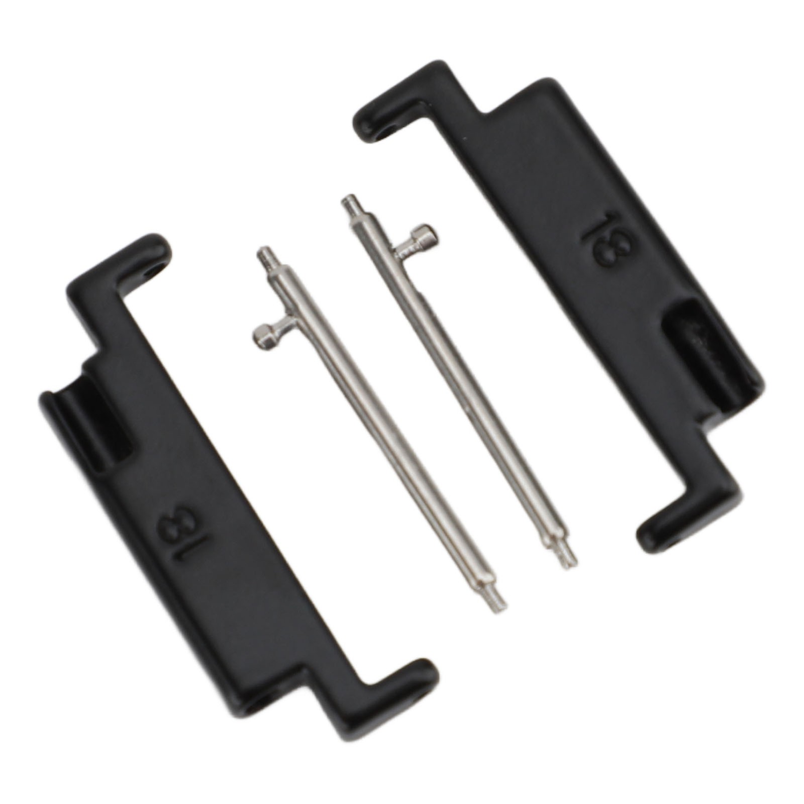 1 Pair Metal Watch Band Adapter Watch Strap Connection Adapter Stainless Steel