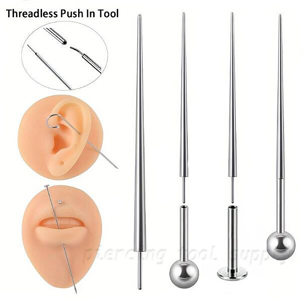 Threadless Pin Taper for Labret Barbell Stud Piercing for Nose Stud Helix Tragus