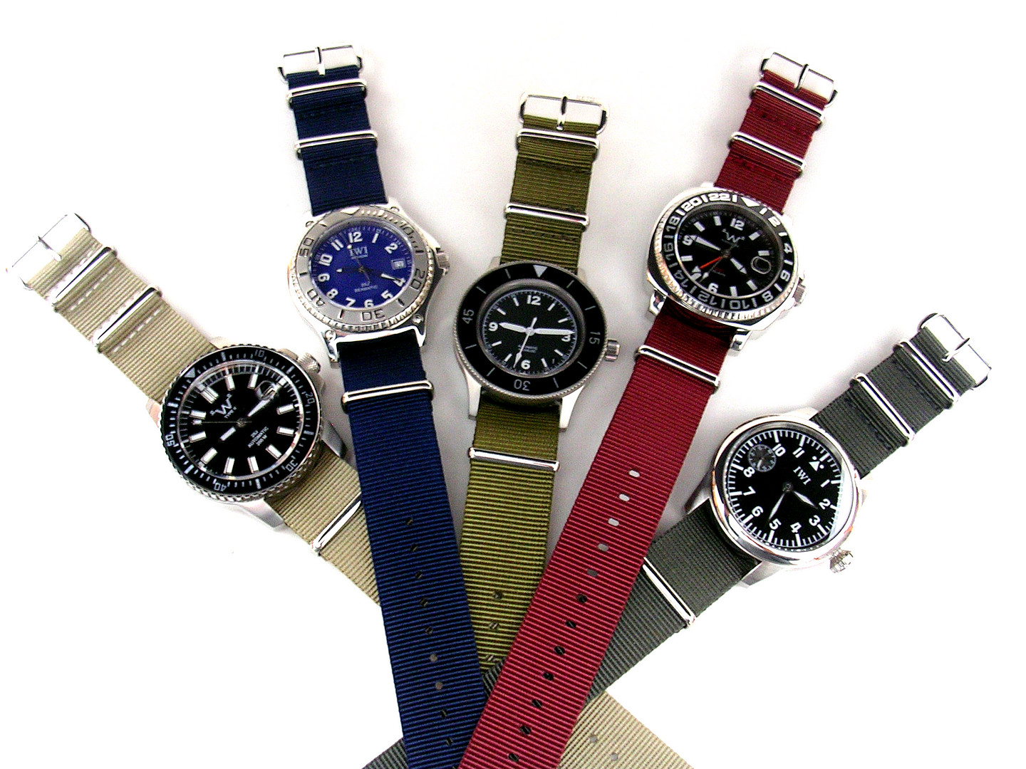 NATO ® strap watch band G10 nylon Military RAF stitch bond replacement IW SUISSE
