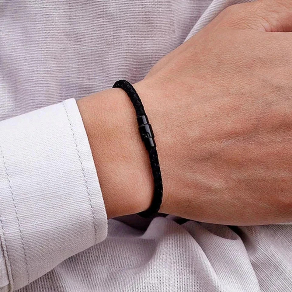 Braided Rope Bracelet Good Luck Fortune Couple Bracelet Cuff Bangle For Man Wome