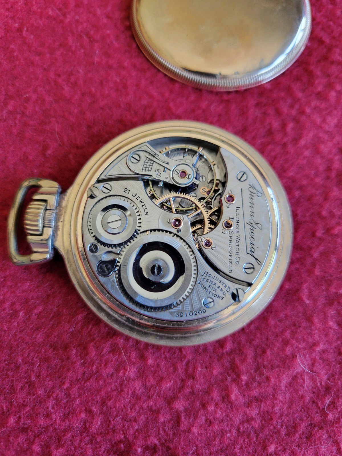 1921 Illinois Bunn Special 16s Model 9 21J Gold Filled Pocket Watch – Runs
