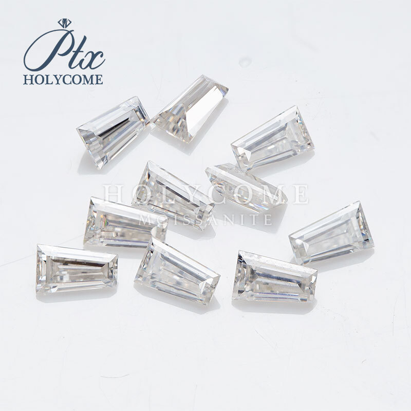 Trapezoid Shape White D Color VVS1 Clarity Loose Moissanite Stone Excellent Cut