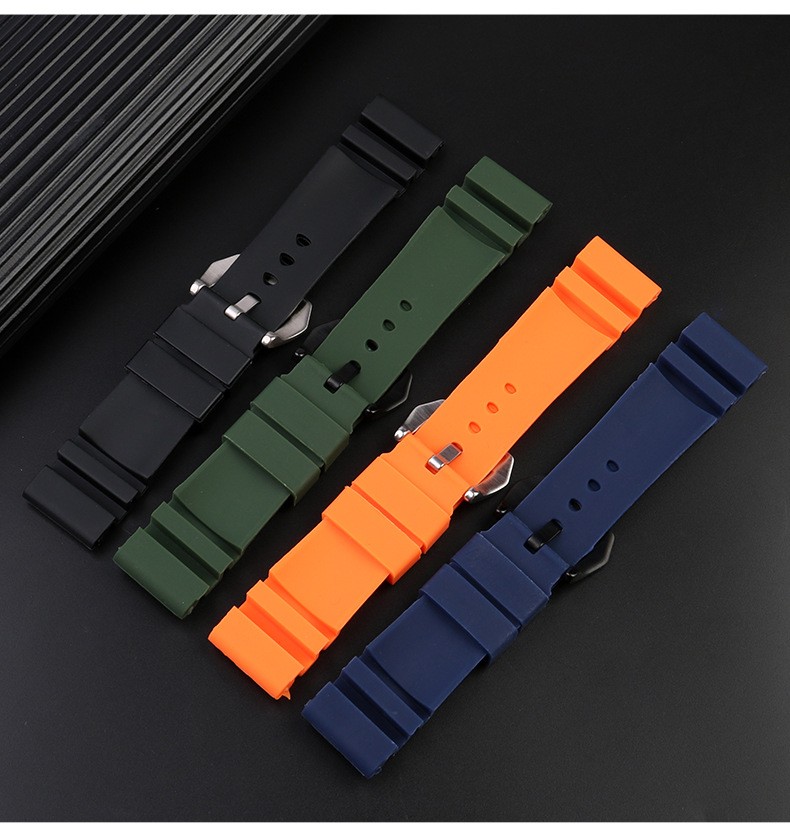 For Panerai Luminor Submersible 111 441 616 Silicone Watch Band Strap 22 24 26mm