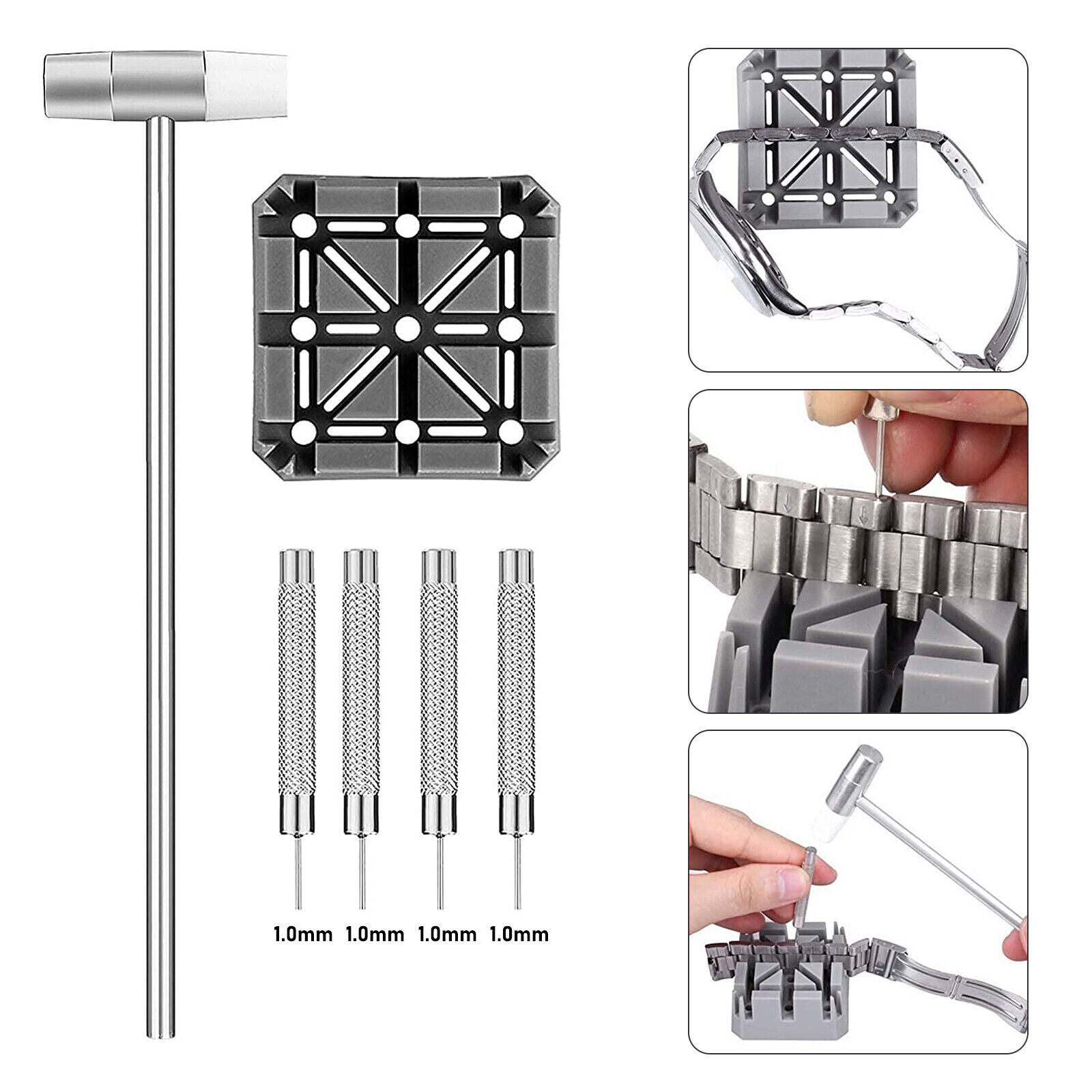 Adjustment Watch Band Strap Bracelet Link Pin Remover Repair Resizing Tool Kits