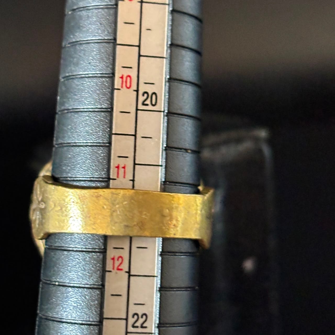 Vintage Moroccan Tuareg Brass Ring Berber Sahara Handmade Ring Size 10.5 US