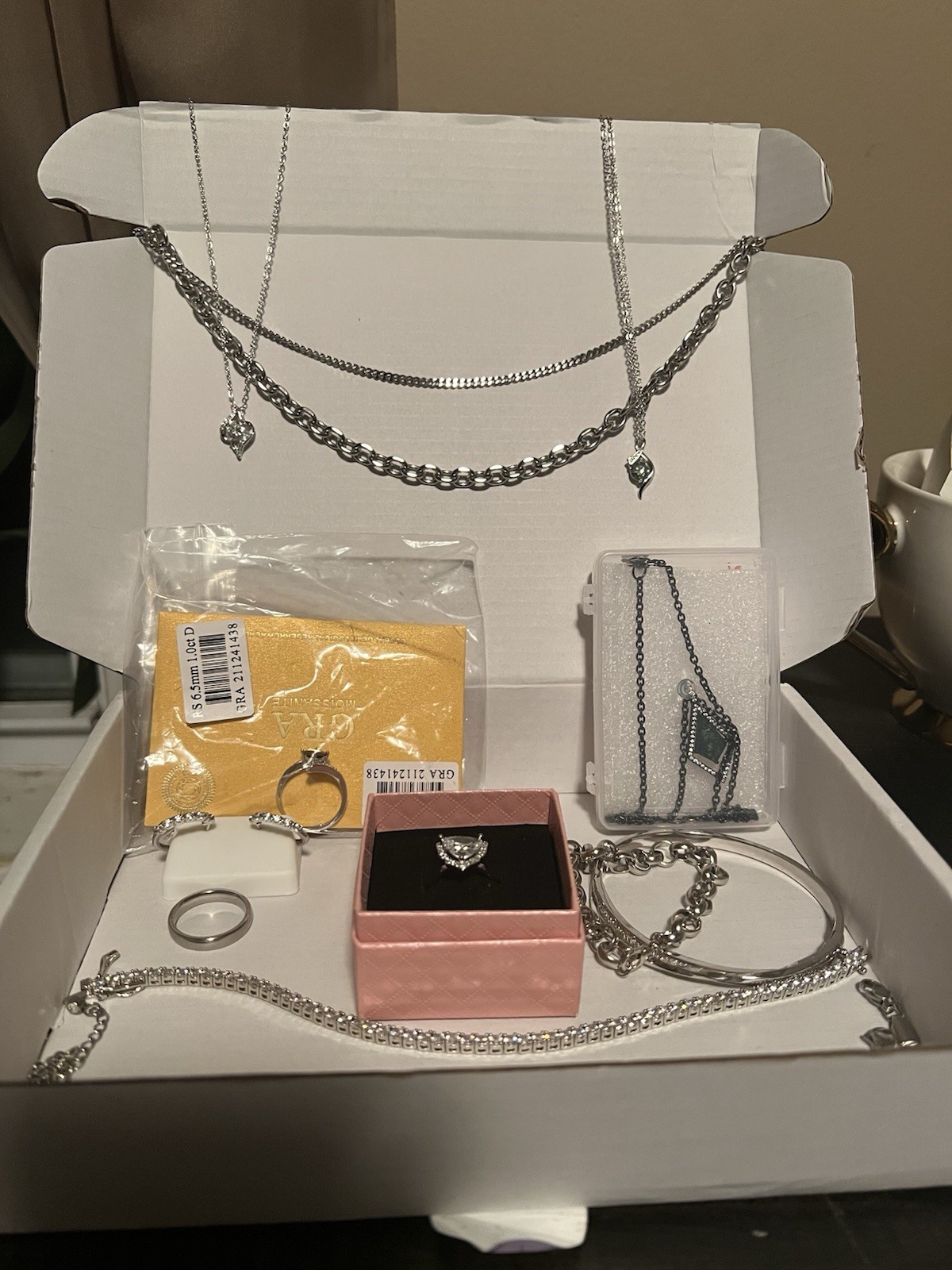 Silver-Tone Fashion Jewelry Mixed Lot **please see description **