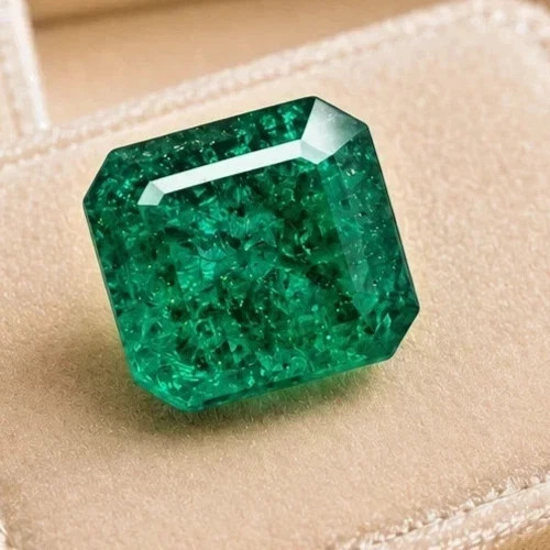 Natural Exquisite 10.30 Ct Muzo Green Emerald Certified Asscher Loose Gemstone