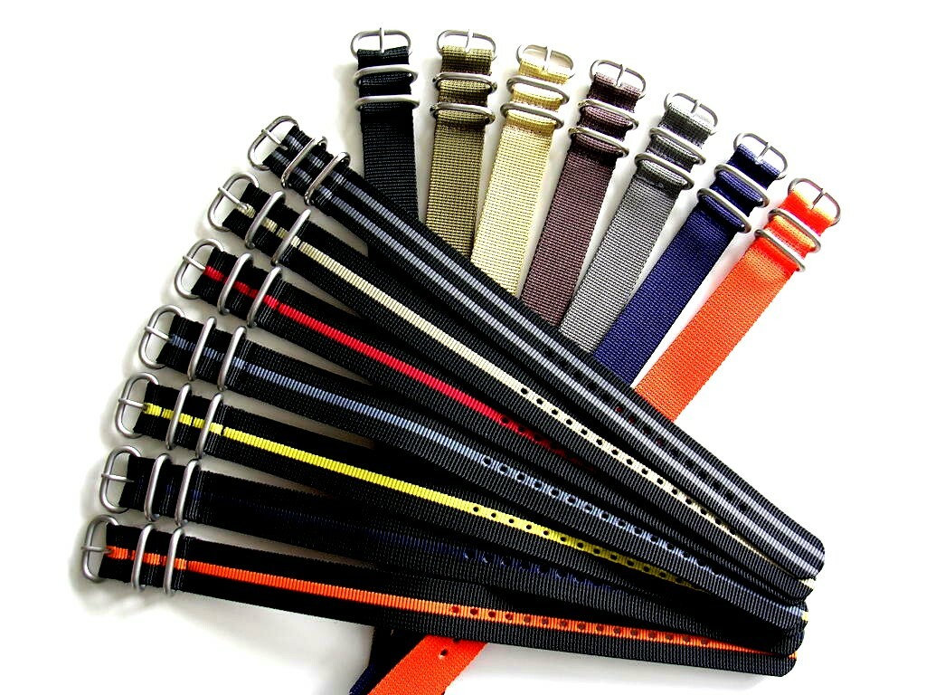 1pc NATO® strap UTC SS Ballistic Nylon MoD RAF G10 watch band Bond IW SUISSE USA