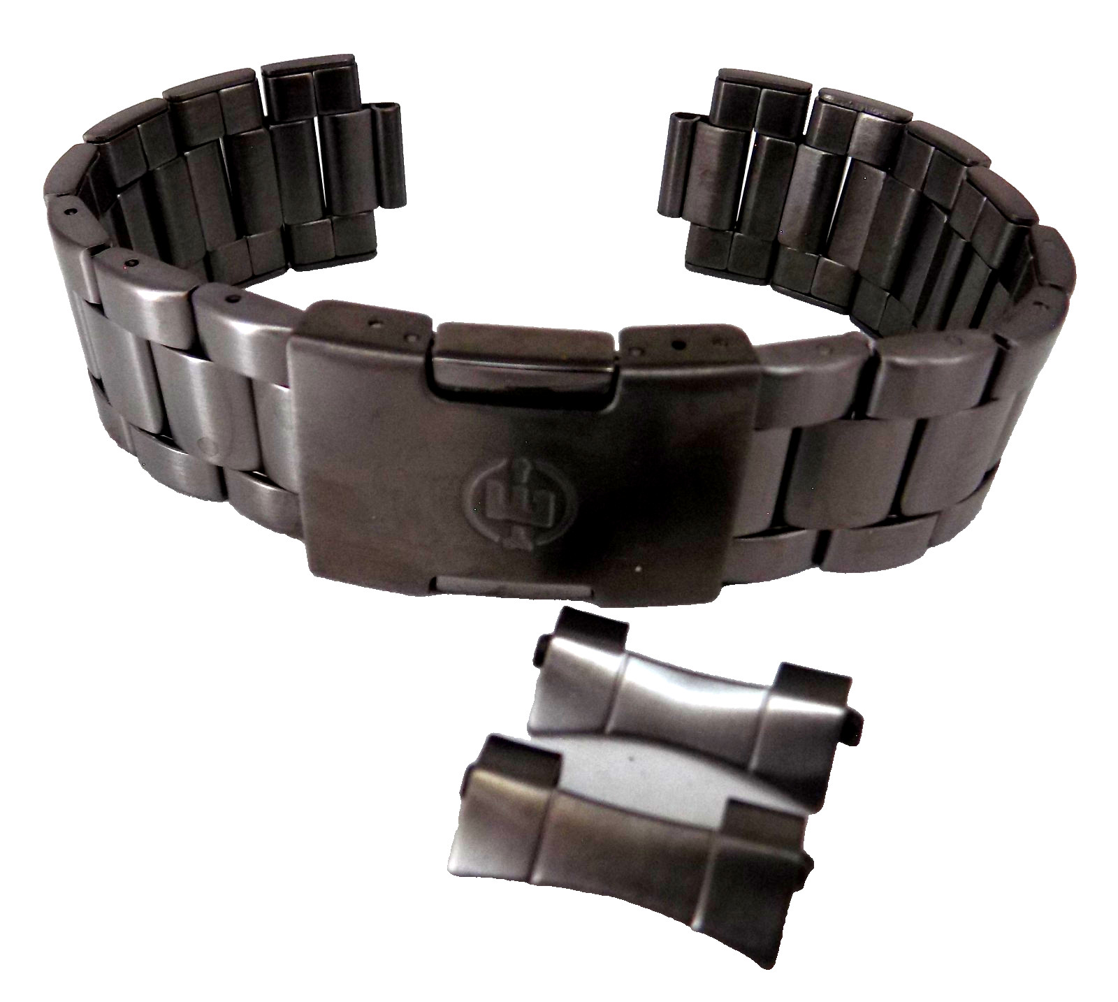 New Timex Expedition Watch Band T49937 20mm Gun Metal Stainless Bracelet 7.5″