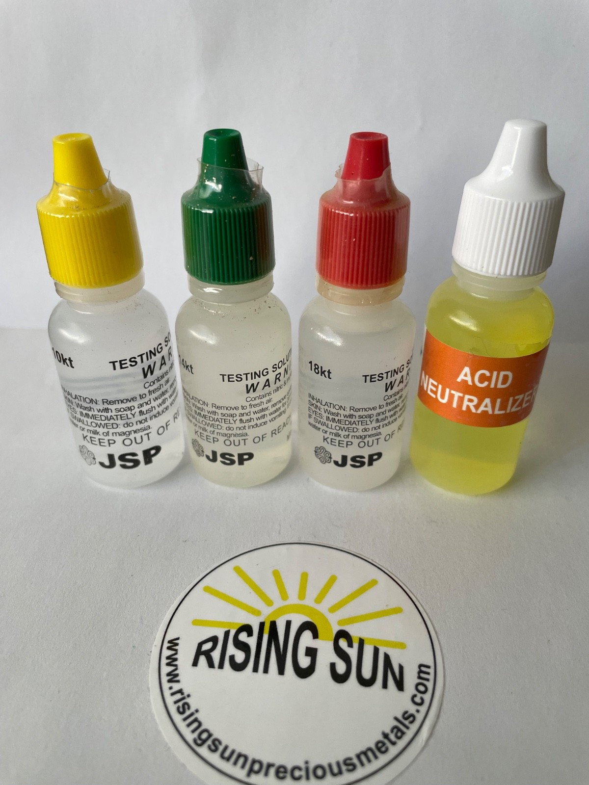 JSP 10k, 14k, 18k, Gold Test Acid, gold test stone, gold testing acids RSPM-GTE