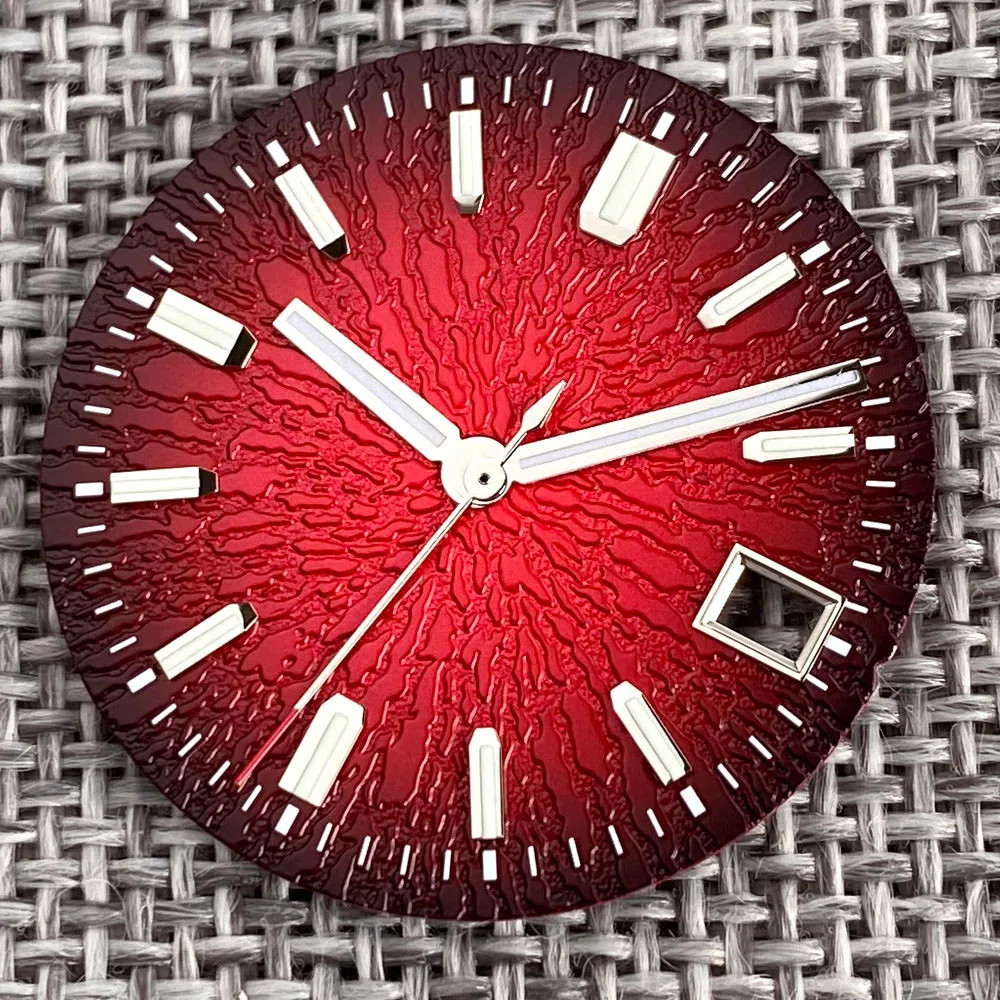 Tandorio 29mm No logo Watch Mod Dial For NH35 NH38 PT5000 Luminous Vintage Dial