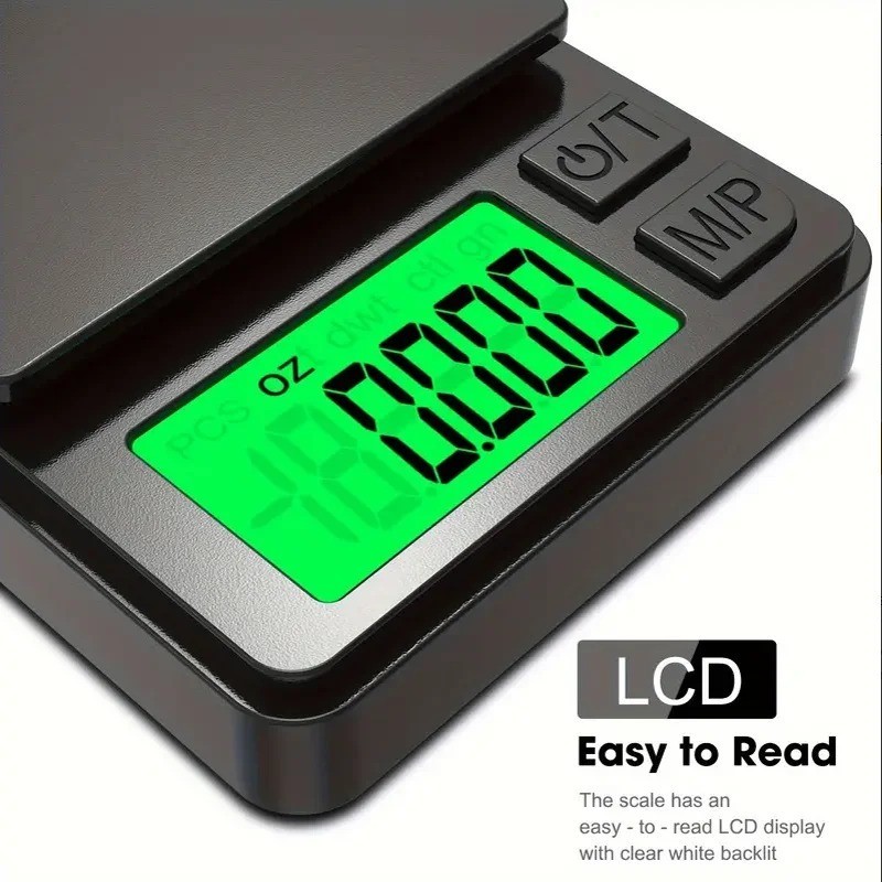 500g x 0.1g Digital Pocket Scale Mini Jewelry Food Gram LCD Balance USA
