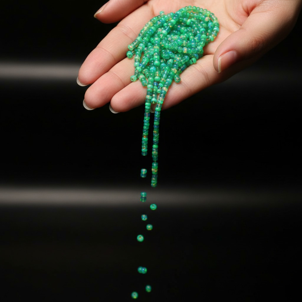 Natural Green Ethiopian Opal Rondelle Beads 4–5mm Size 16 Inch Strand Gemstone