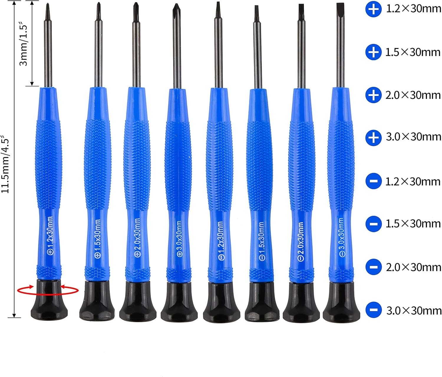 Magnetic Eyeglass Repair Kit Screwdriver Set Screws Nose Pads Tweezers